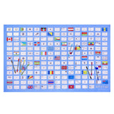 World Flags Tablecloth