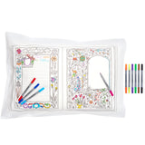 Doodle Fairytales & Legends Pillowcase, writing side & pens