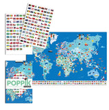 Poppik Poster & Stickers - Flags Of The World, contents 