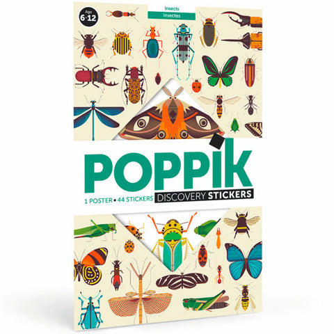 Poppik Poster & Stickers - Insects, front of pack 