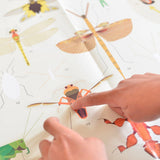 Poppik Poster & Stickers - Insects, child pointing to insect sticker 