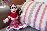 Frida Kahlo & Monkey - Little Thinker Doll