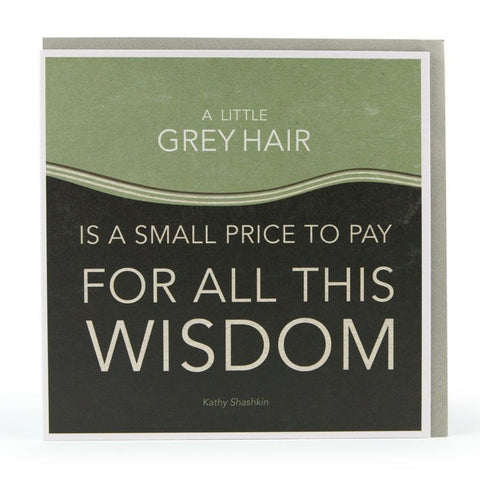 All This Wisdom - Greeting Card, with envelope behind