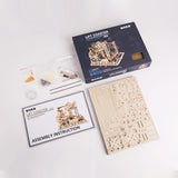 DIY Marble Run Marble Explorer, unboxed with contents displayed