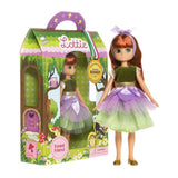 Forest Friend Lottie Doll, doll standing next to boxed doll