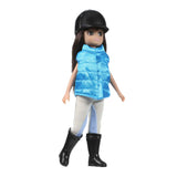 Saddle Up - Lottie Accessory Set, shown on doll