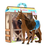 Sirius - Lottie Doll's Welsh Mountain Pony, unboxed standing next to boxed product