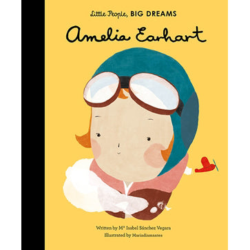 Amelia Earhart, little people, big dreams front cover