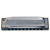 HOM Harmonica, unboxed, straight on, showing wording and mouth organ section