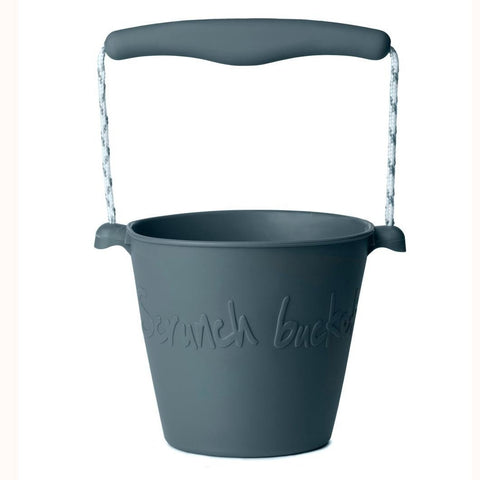 Scrunch Bucket - French Navy, white background