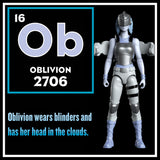 Oblivion Action Figure - IAmElemental - Series II / Wisdom, character card