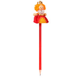 Queen Elizabeth I Pencil, pencil and topper in view