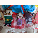 Little Red Riding Hood - Hand & Finger Puppet Set, close up of finger puppets 