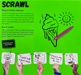 Scrawl back of box 