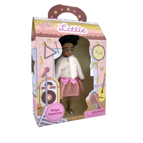 Stage Superstar Lottie Doll, boxed side angle