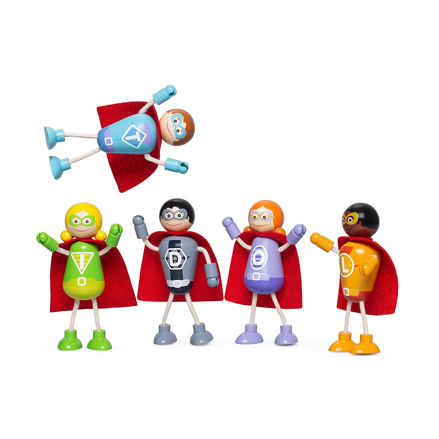 Superhero Set, 5 characters unboxed 