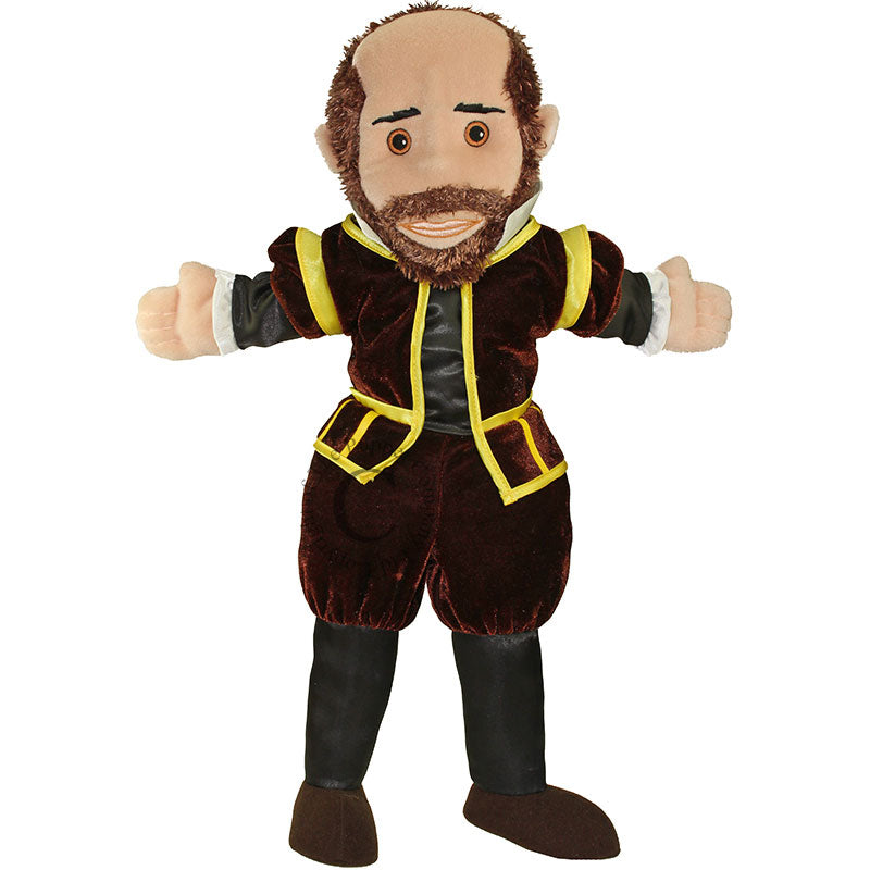 William Shakespeare (full bodied) Hand Puppet, standing pose