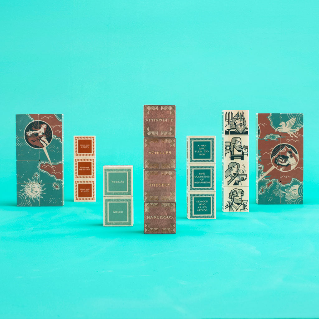 Greek Mythology Blocks Tray By Uncle Goose