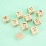 Guitar Chord Cubes - Wooden Building Blocks and v block, unpackaged 
