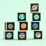 Planet Blocks, out of packaging, stacked 