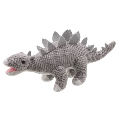 Stegosaurus Knitted Soft Toy -  side view 