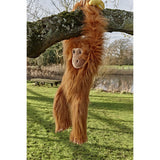 Orangutan Large Primate Puppet hanging from tree branch