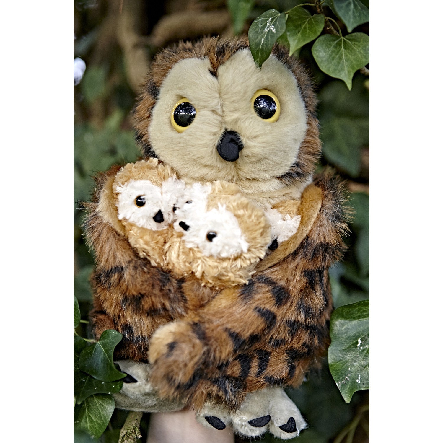 Hide-Away Puppets - Tawny Owl with 3 Babies