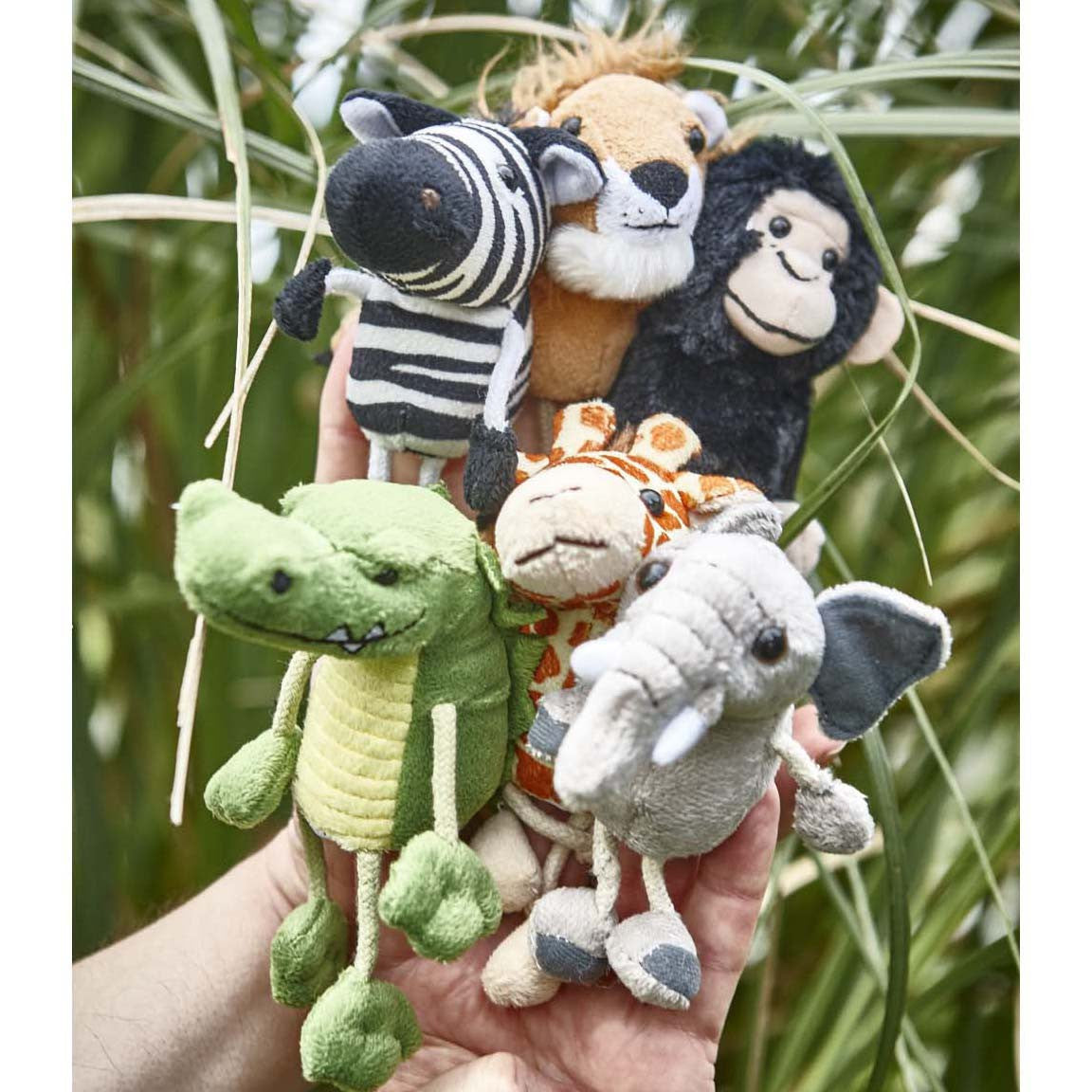 African Animals Finger Puppets Set of 6 After Alice Gifts for Girls