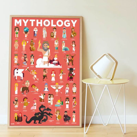 Poppik Poster & Stickers - Mythology, framed poster leaning against wall, lifestyle 