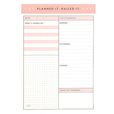 Planned It. Nailed It. Alice Scott Daily Planner (tear-off memo pad)