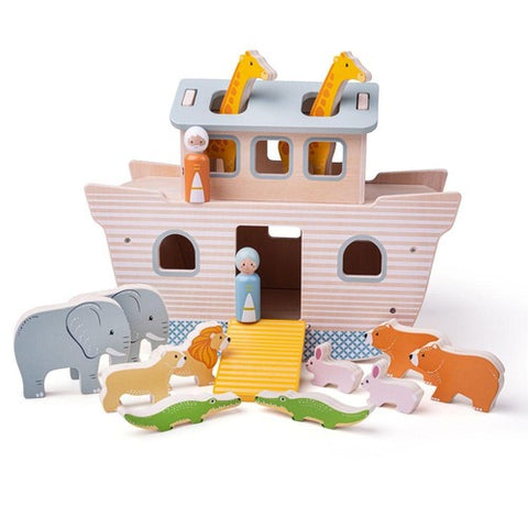 Wooden Noah's Ark (100% FSC Certified), unboxed 