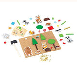 Deluxe pin-a-shape woodland, unboxed
