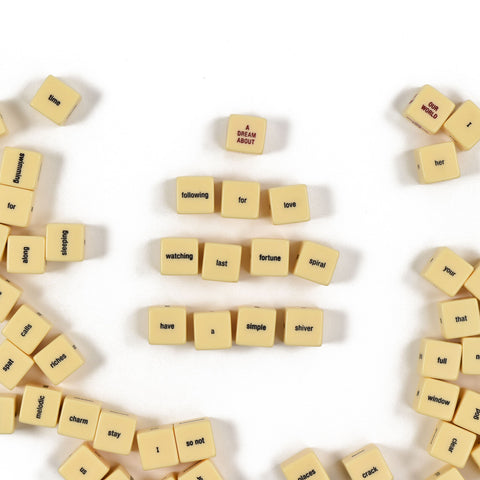 Haikubes, sample haiku and other dice unboxed