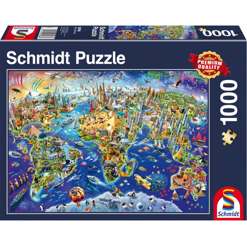 Discover The World Jigsaw Puzzle - 1000 Pieces
