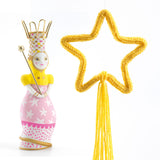 French Knitting Princess, doll and star decoration