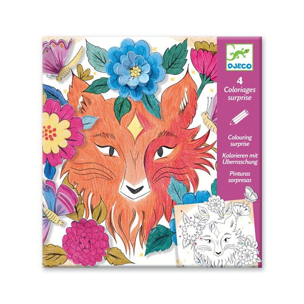 Forest Friends - Colouring Surprises by Djeco, front of pack 