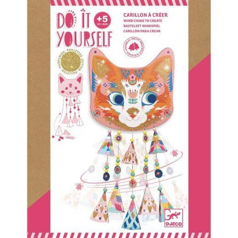 DIY Kitty Wind Chime by Djeco, front of box