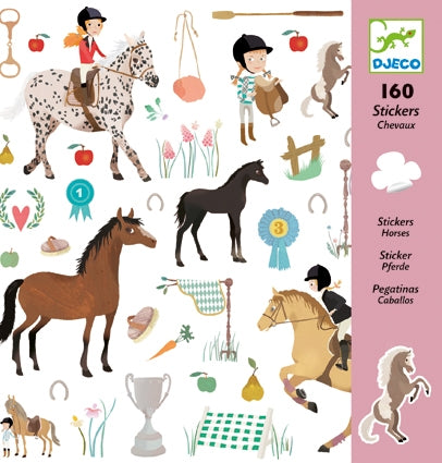 Horses Stickers by Djeco, front of pack 