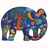 Elephant Puzzle by Djeco, completed design 
