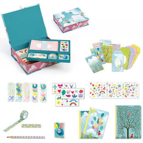 My Stationery Box  - Charlotte, box open with contents 
