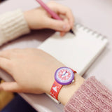 Djeco heart watch lifestyle, shown on child's wrist