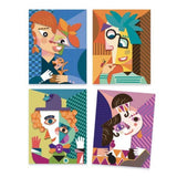 Square heads - Inspired By Picasso, 4 portraits complete