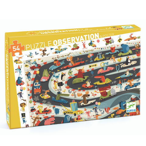 Car Rally Observation Puzzle, boxed slight angle 