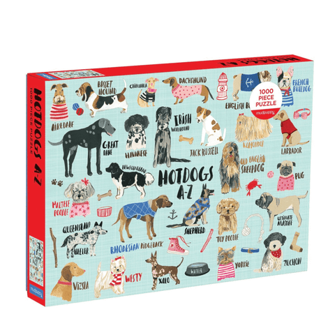 Hot Dogs A-Z Puzzle - 1000 pieces, front of box