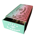 Spark Kindness, open box with matches visible inside 