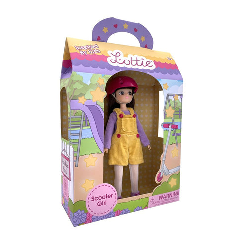 Scooter Girl Lottie Doll, boxed slight angle