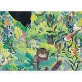 Owls & Birds Gallery Puzzle. detail of cat and birds 