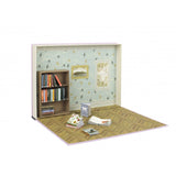 My miniature library scene of books, room and bookcase