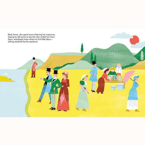 Mary Anning- Little People, Big Dreams Picture Book, selling shells page