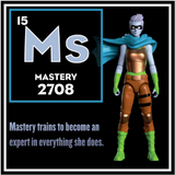Mastery Action Figure - IAmElemental - Series II / Wisdom, character card